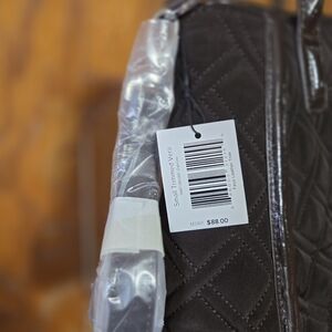 Vera Bradley Quilted Small Crossbody Bag in Dark Brown